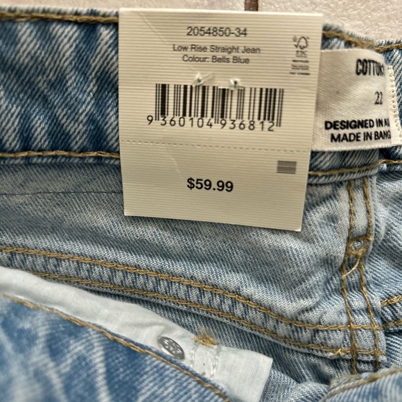 Low Rise Straight Leg Jeans Cotton On - Picture 5 of 5